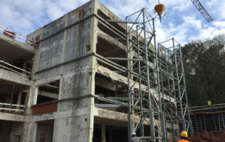 contenção de fachadas obras