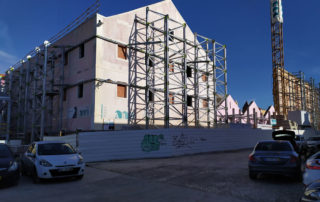 contenção de fachada obras públicas