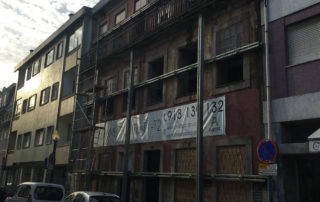 contenção de fachada reabilitação arquitectónica