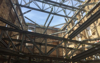 contenção de fachadas estruturas