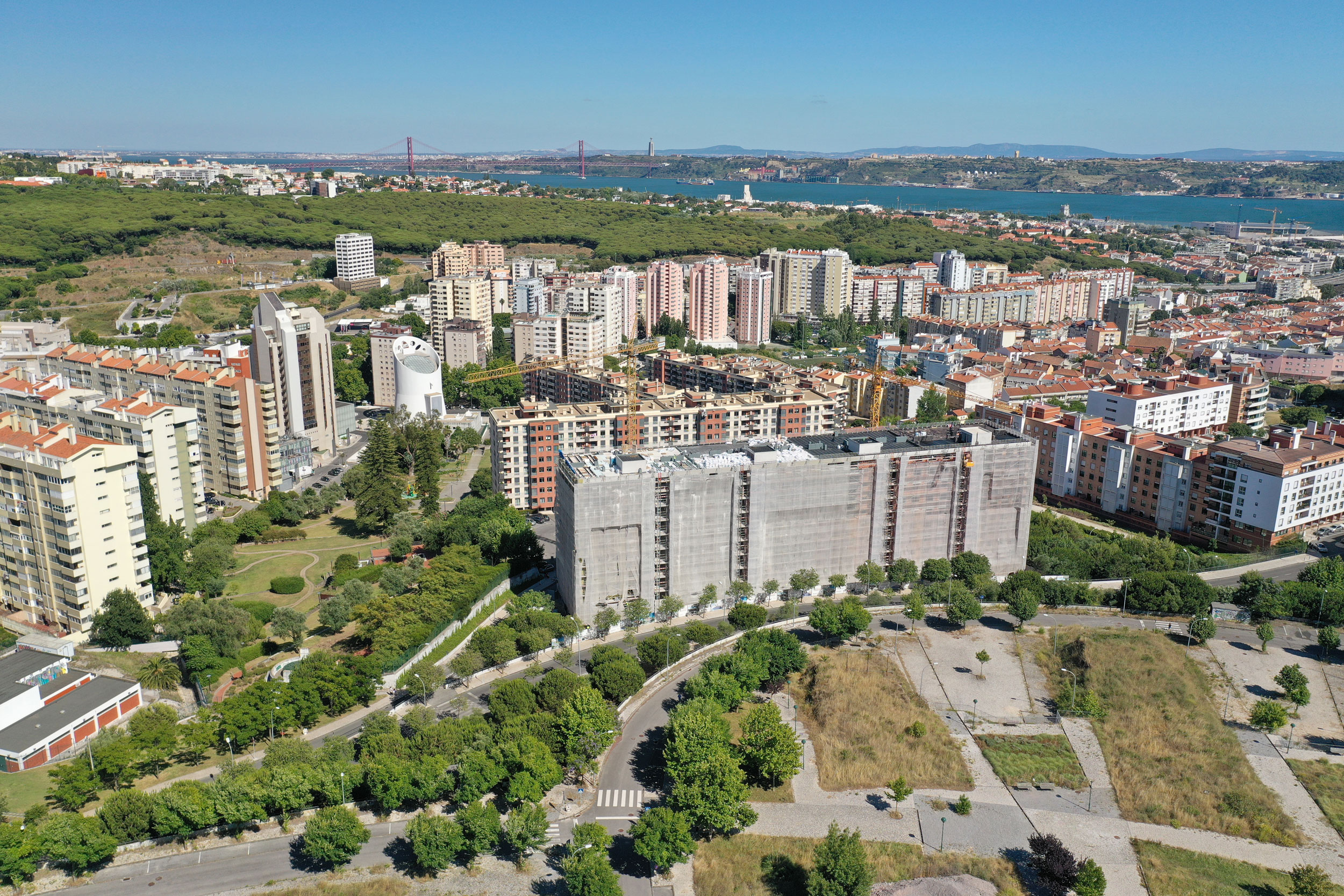 Projecto Almarjão vista edificios